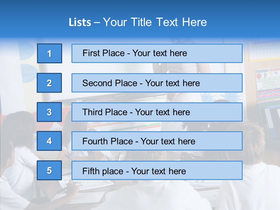 Boy Image Lesson PowerPoint Template