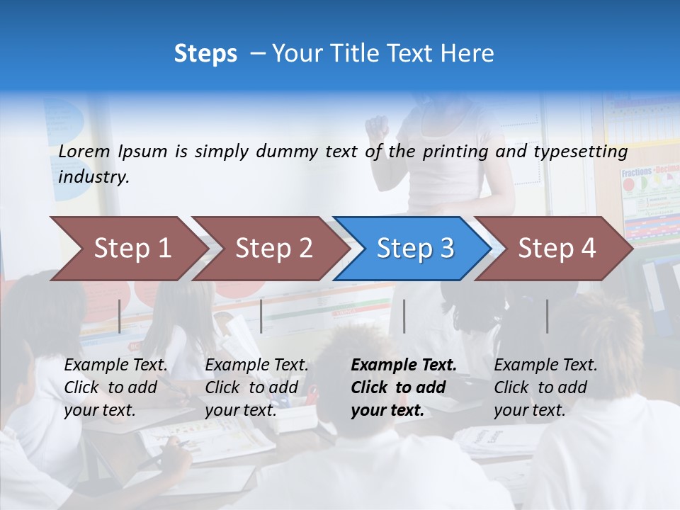 Boy Image Lesson PowerPoint Template