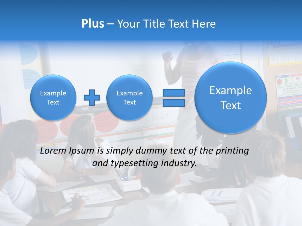 Boy Image Lesson PowerPoint Template