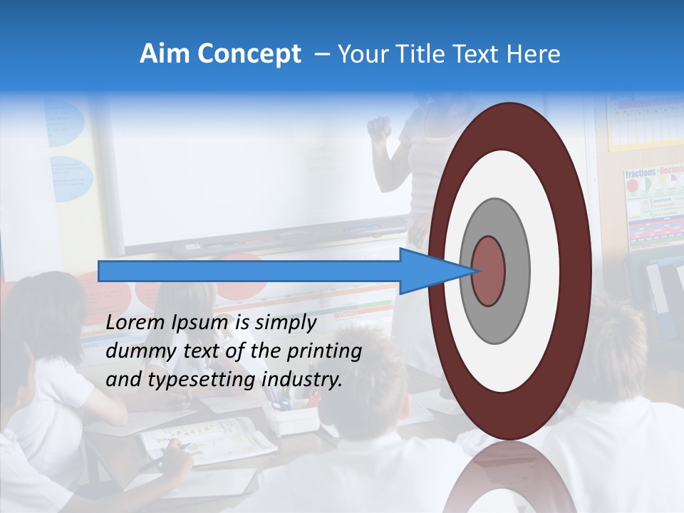 Boy Image Lesson PowerPoint Template