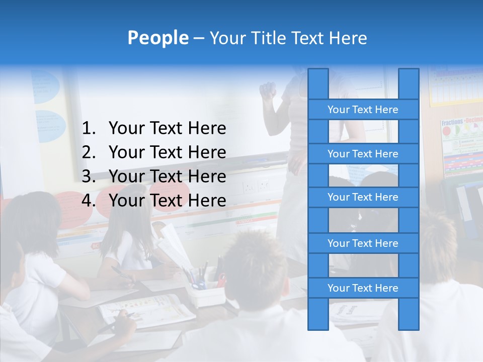 Boy Image Lesson PowerPoint Template