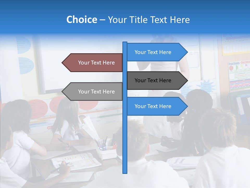 Boy Image Lesson PowerPoint Template