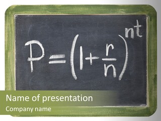 Frame Vintage Chalkboard PowerPoint Template