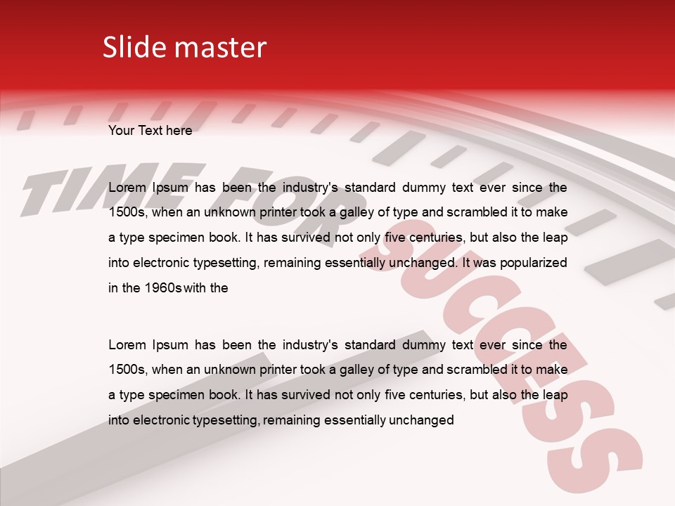 Objective Successful Text PowerPoint Template