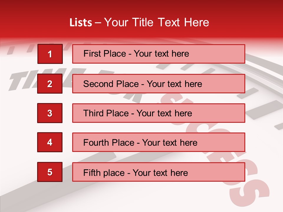 Objective Successful Text PowerPoint Template