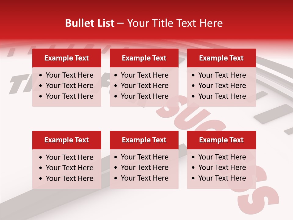 Objective Successful Text PowerPoint Template