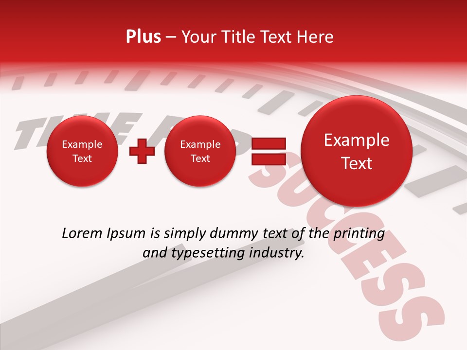 Objective Successful Text PowerPoint Template