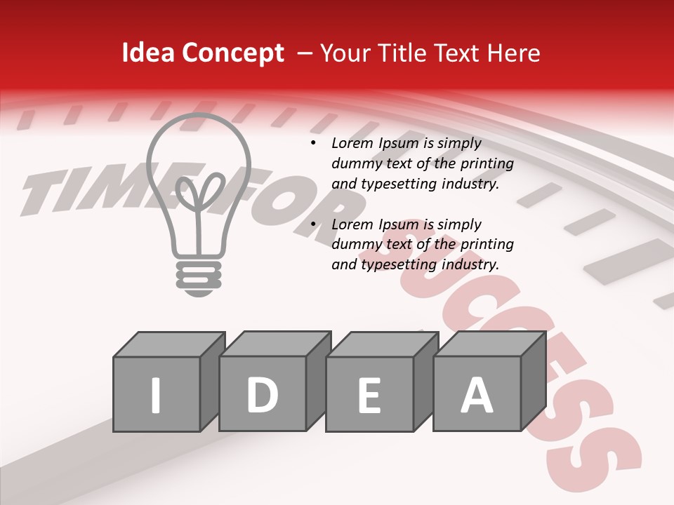 Objective Successful Text PowerPoint Template