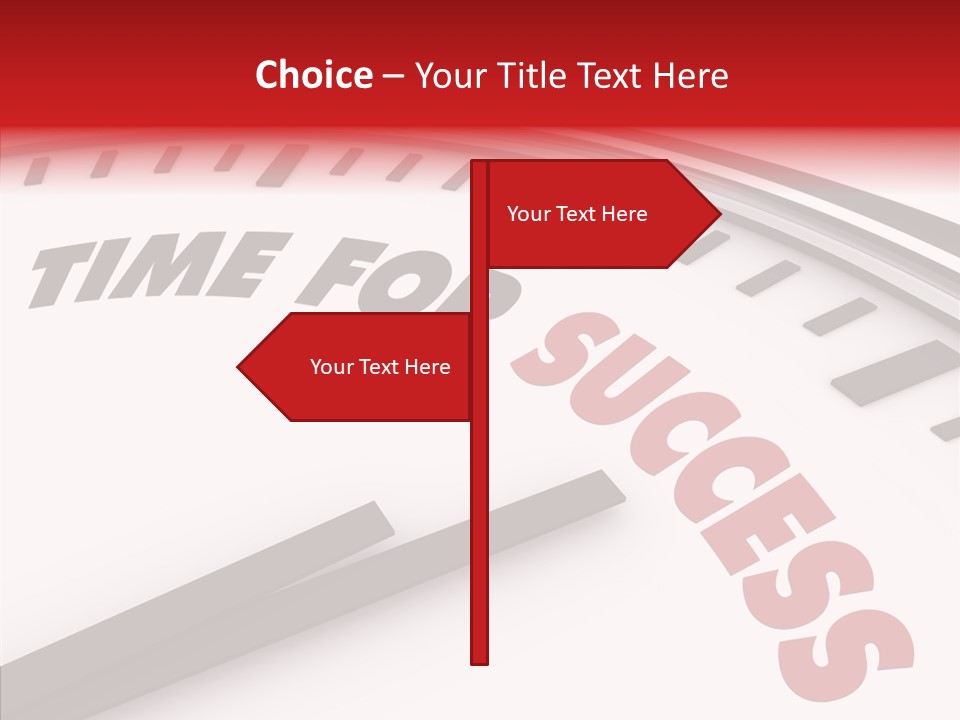 Objective Successful Text PowerPoint Template