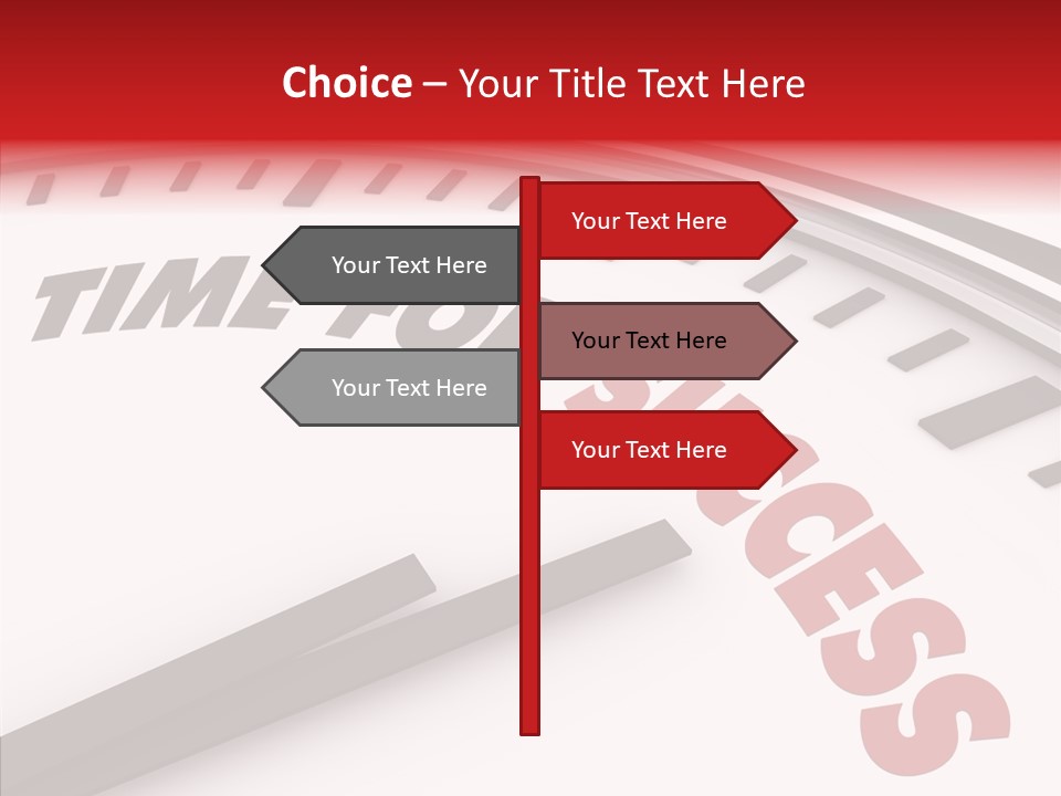 Objective Successful Text PowerPoint Template