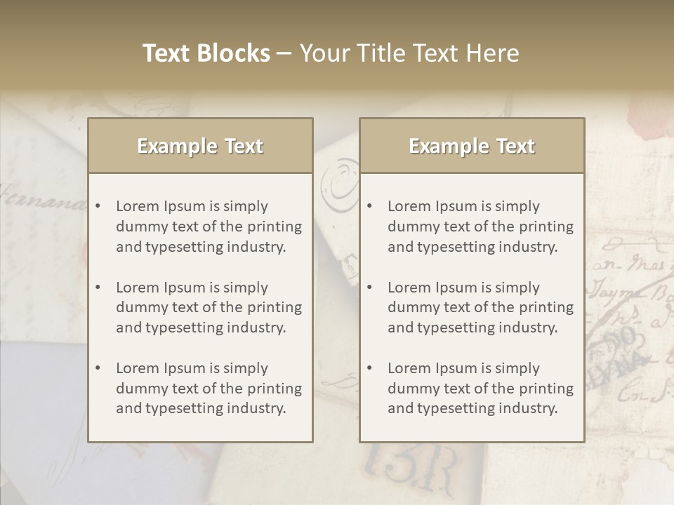 Handwriting Revival Document PowerPoint Template