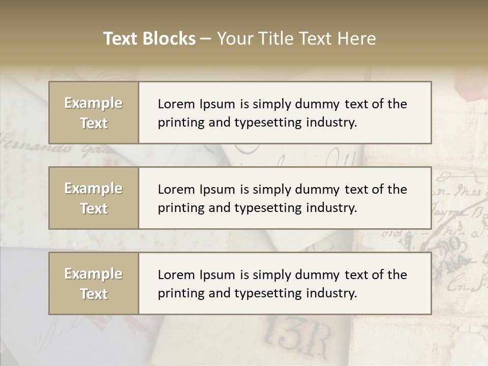 Handwriting Revival Document PowerPoint Template
