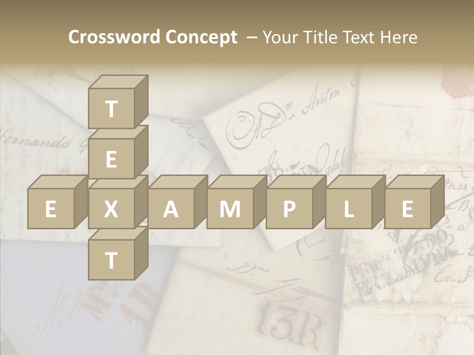 Handwriting Revival Document PowerPoint Template