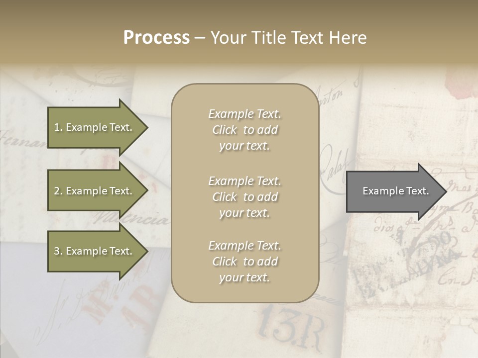 Handwriting Revival Document PowerPoint Template