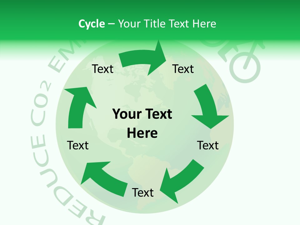 Climate Pushbike Drawing PowerPoint Template