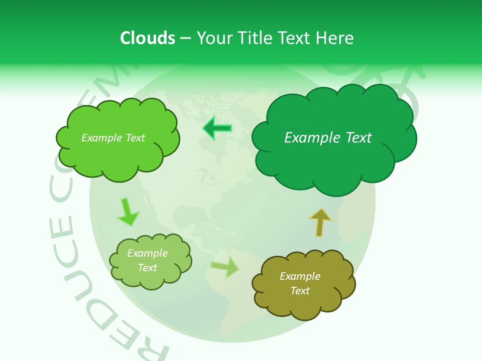 Climate Pushbike Drawing PowerPoint Template