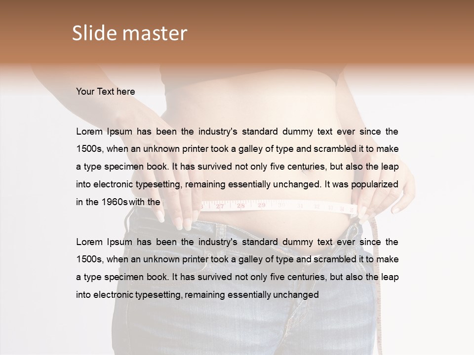 Lifestyle Gluttonous Anorexia PowerPoint Template