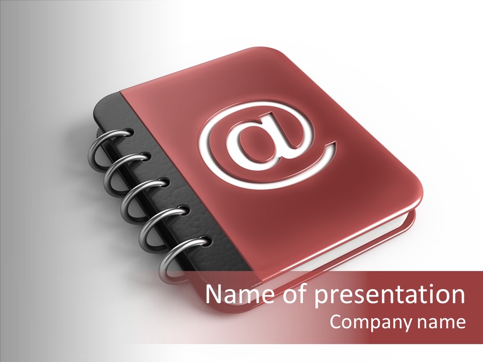 Visual White Note PowerPoint Template