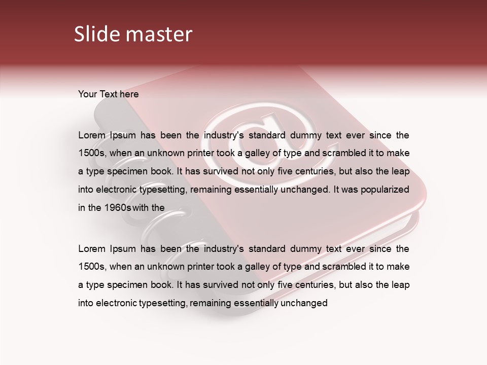 Visual White Note PowerPoint Template