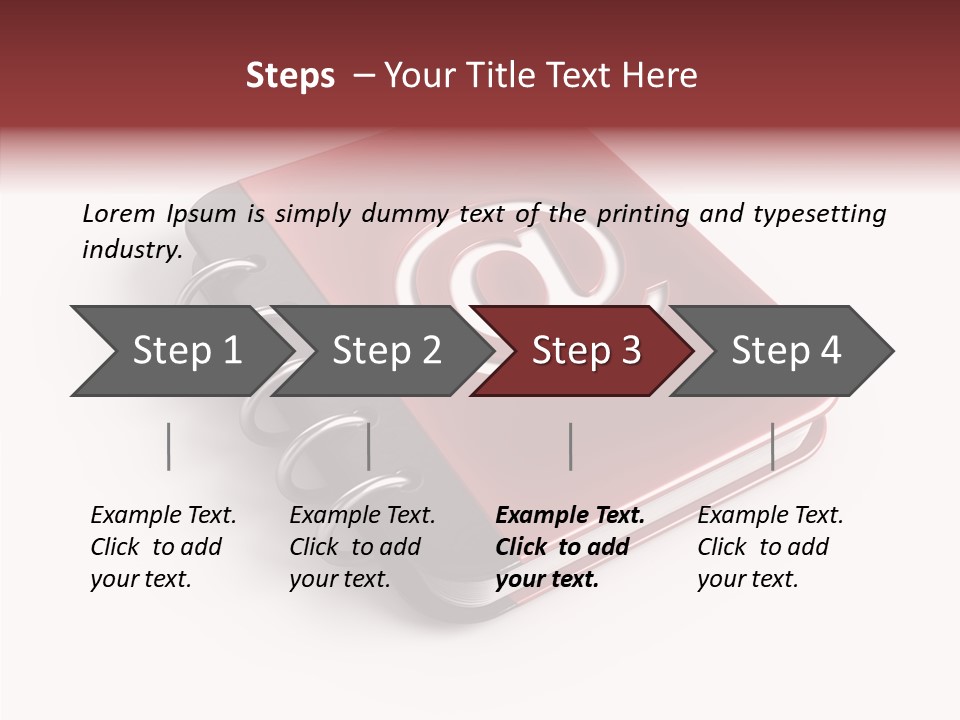 Visual White Note PowerPoint Template
