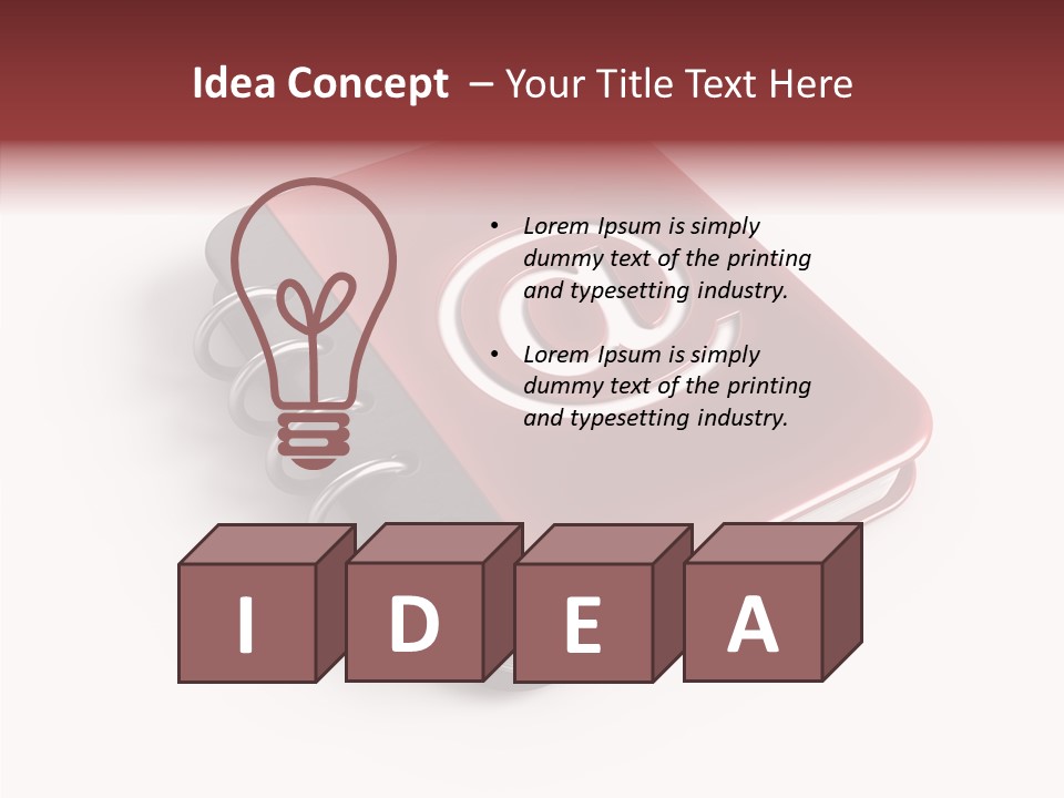 Visual White Note PowerPoint Template