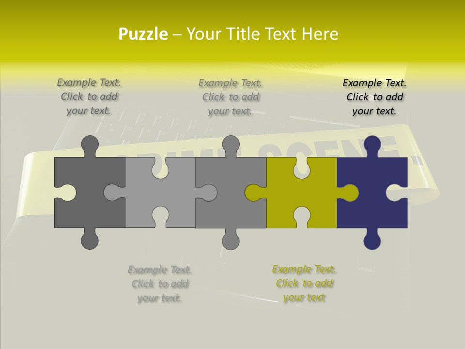 A Laptop Computer With A Crime Scene Sign On It PowerPoint Template