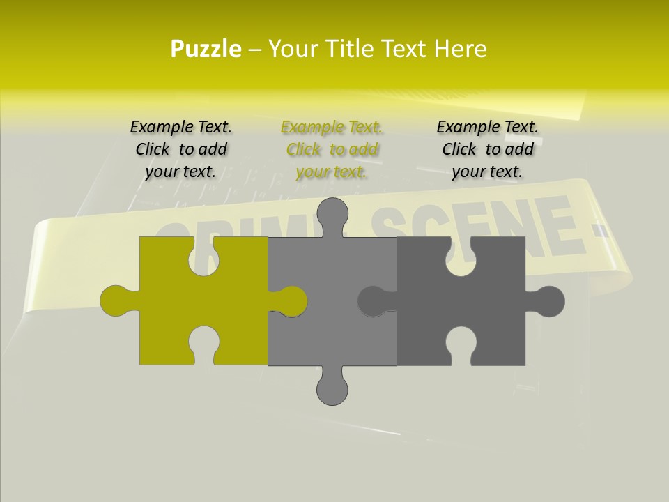 A Laptop Computer With A Crime Scene Sign On It PowerPoint Template