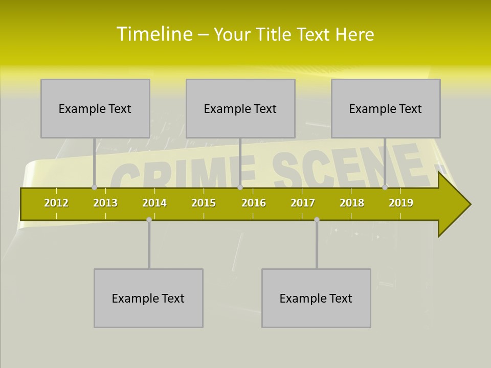 A Laptop Computer With A Crime Scene Sign On It PowerPoint Template
