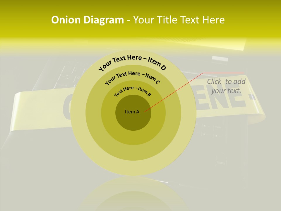 A Laptop Computer With A Crime Scene Sign On It PowerPoint Template