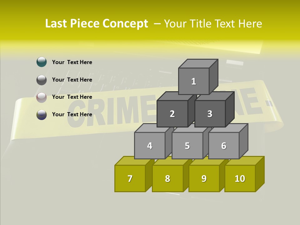 A Laptop Computer With A Crime Scene Sign On It PowerPoint Template