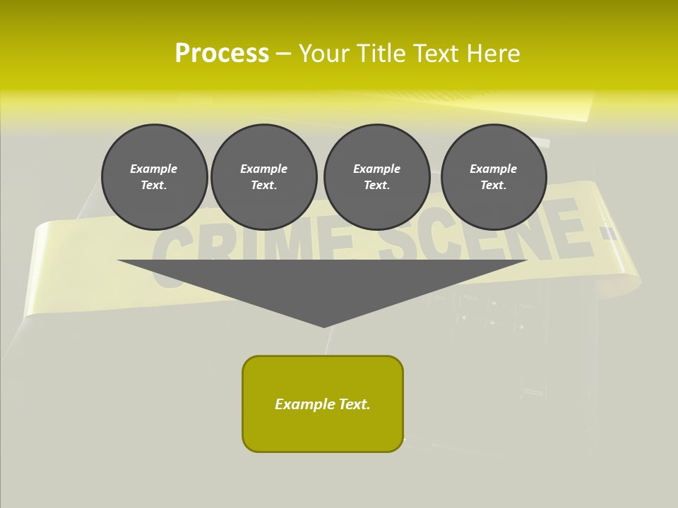 A Laptop Computer With A Crime Scene Sign On It PowerPoint Template