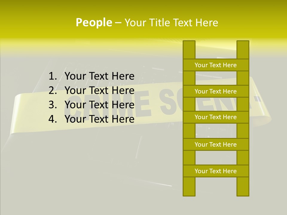 A Laptop Computer With A Crime Scene Sign On It PowerPoint Template