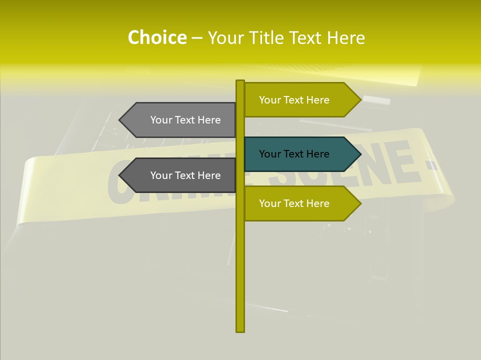 A Laptop Computer With A Crime Scene Sign On It PowerPoint Template