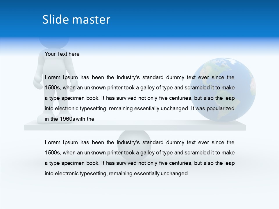 Render Balance Earth PowerPoint Template