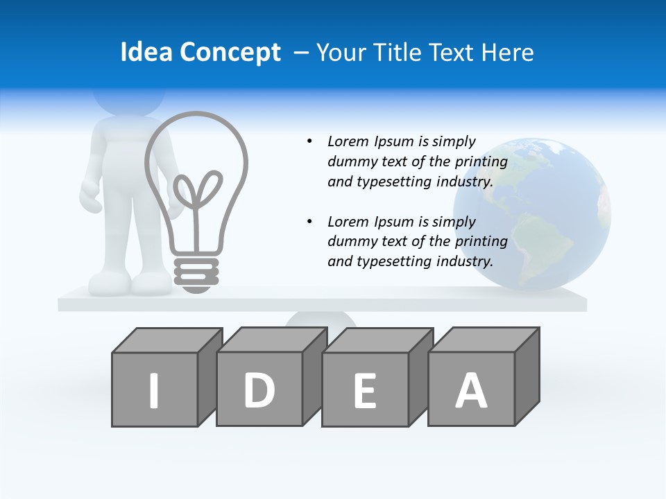 Render Balance Earth PowerPoint Template