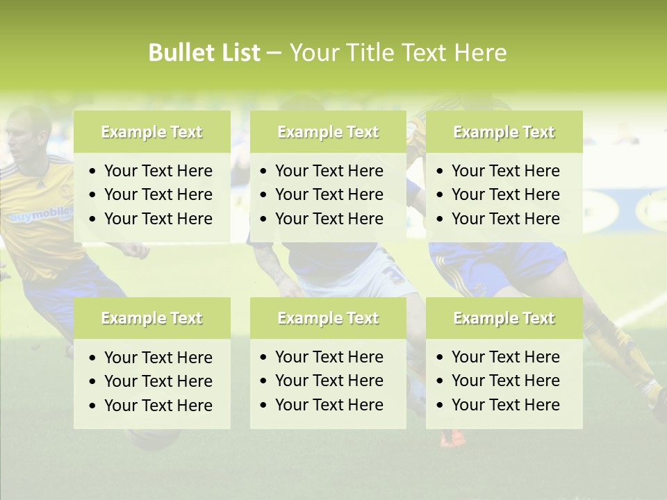 Bluebirds Craig Bellamy English PowerPoint Template