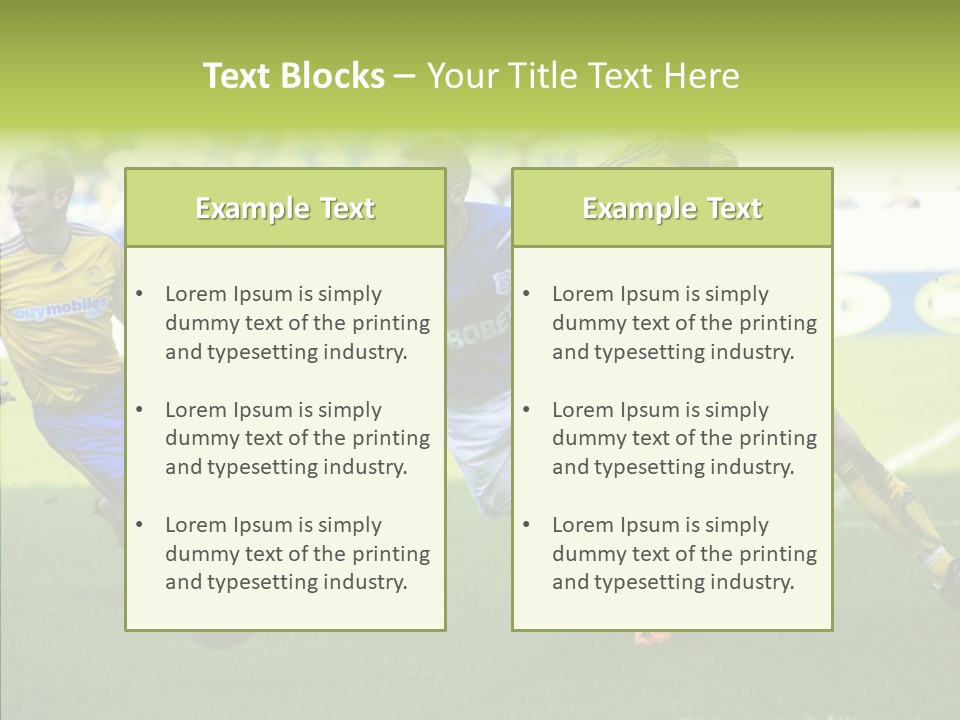 Bluebirds Craig Bellamy English PowerPoint Template