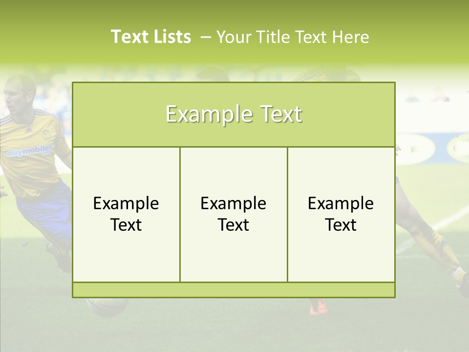 Bluebirds Craig Bellamy English PowerPoint Template