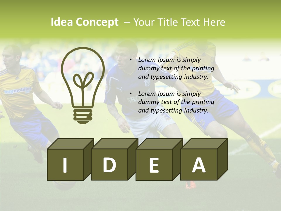 Bluebirds Craig Bellamy English PowerPoint Template