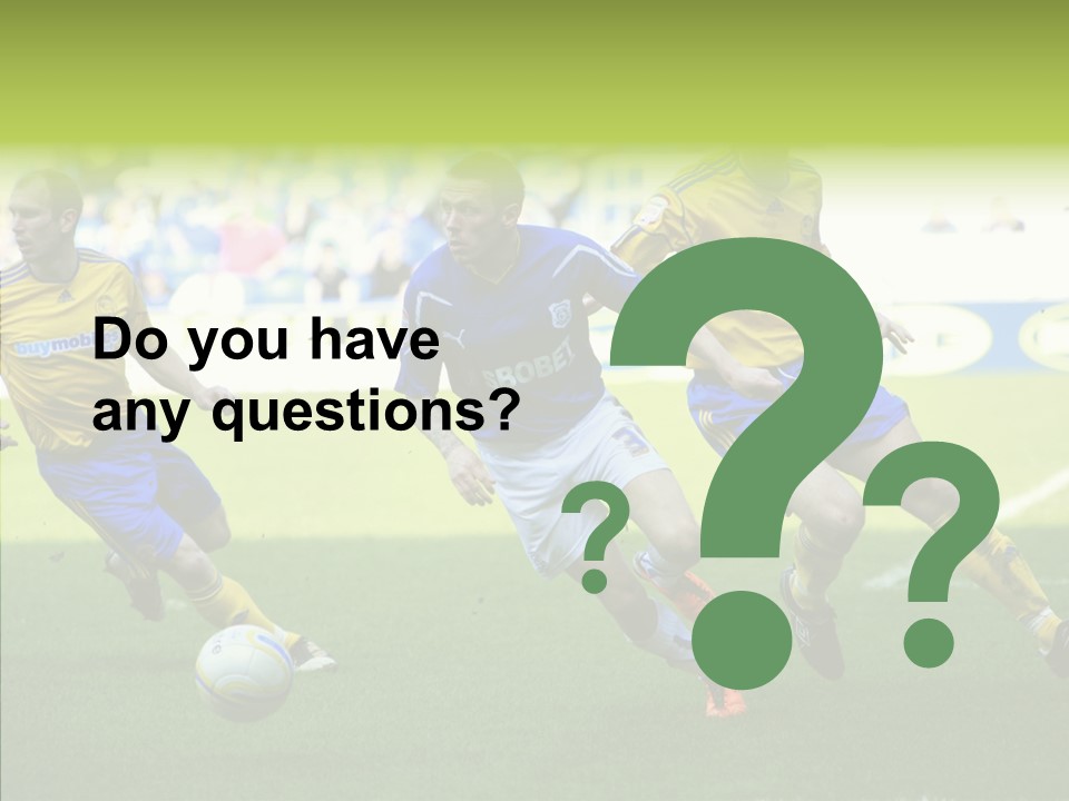 Bluebirds Craig Bellamy English PowerPoint Template