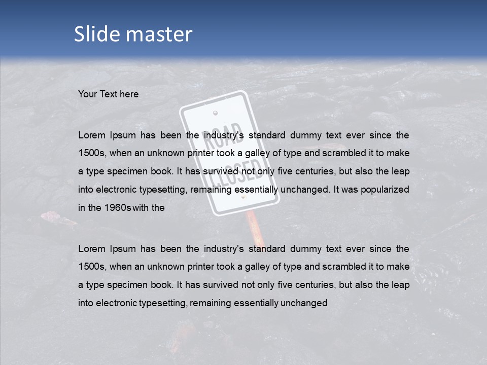 Barren Canvas Texture PowerPoint Template