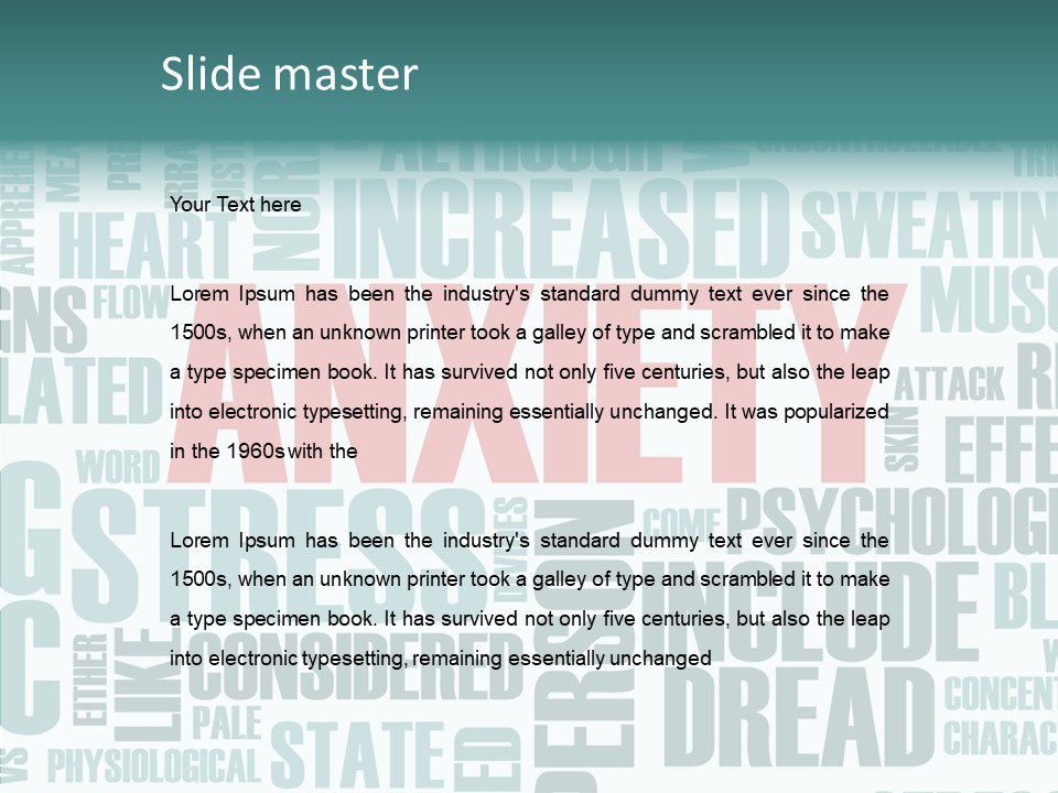 Depressed Control Fatigue PowerPoint Template