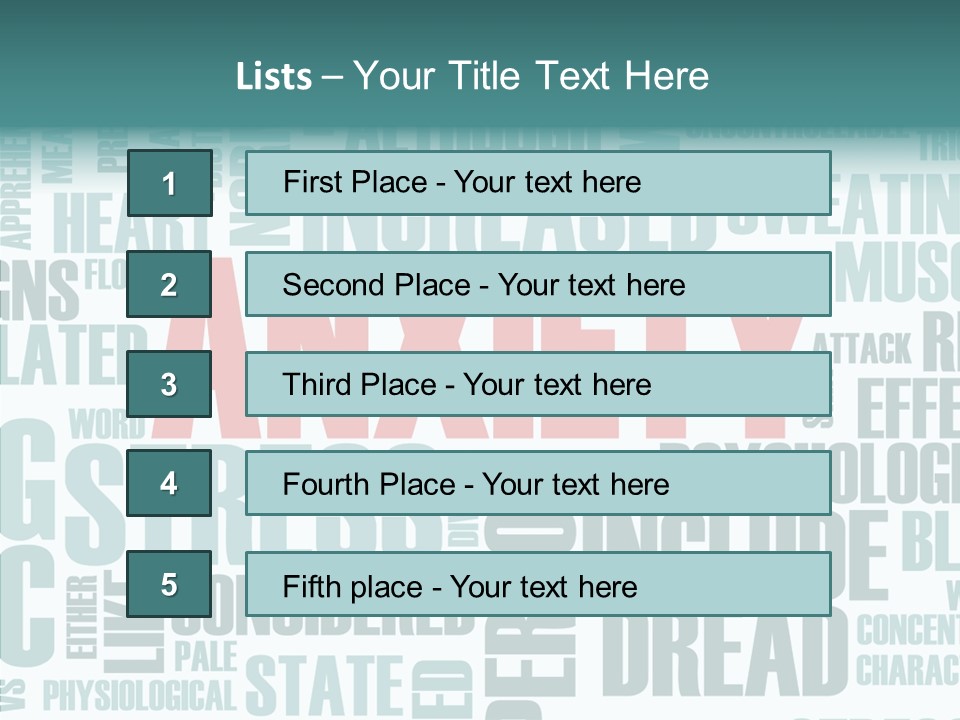 Depressed Control Fatigue PowerPoint Template