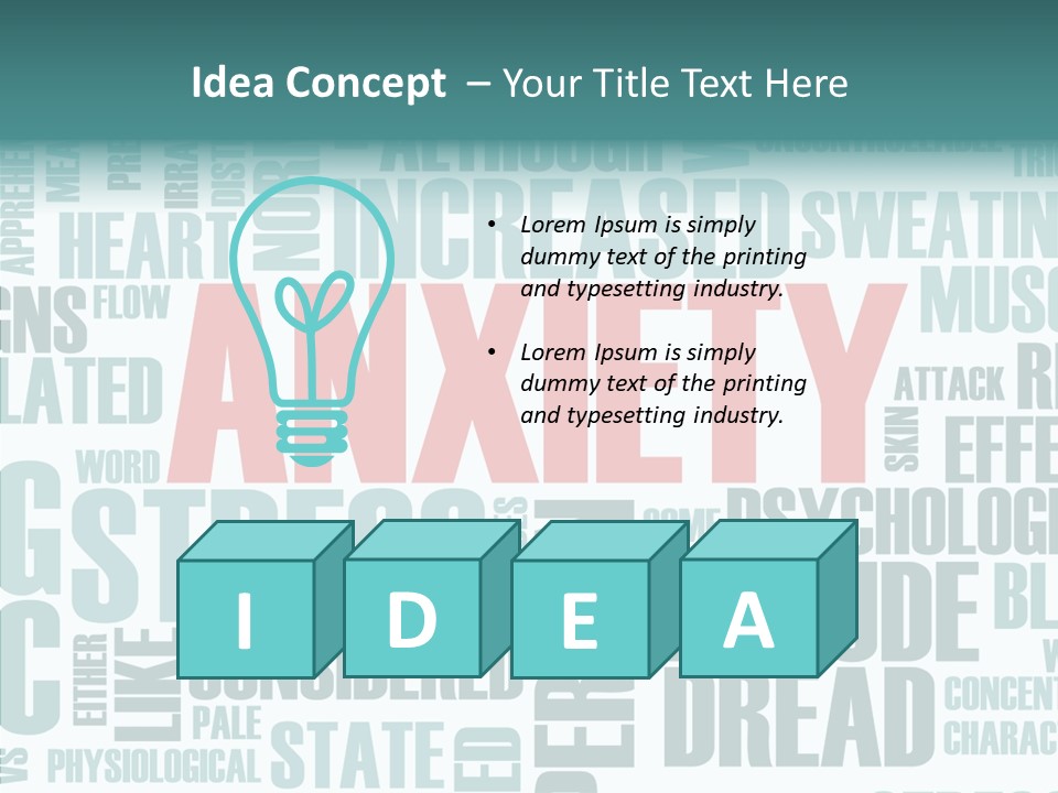 Depressed Control Fatigue PowerPoint Template