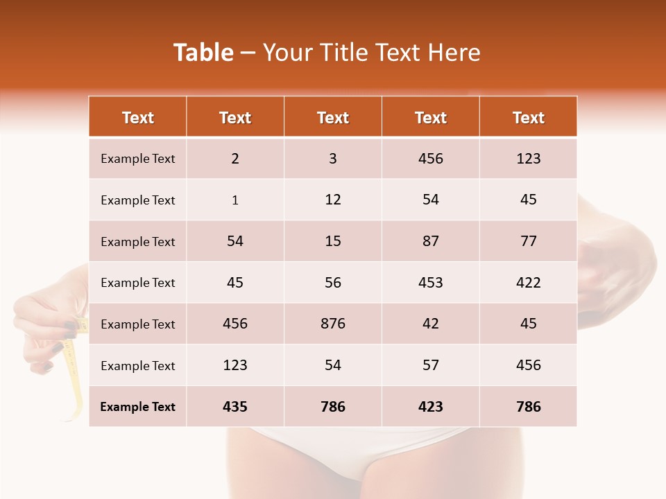 Woman Healthy Workout PowerPoint Template