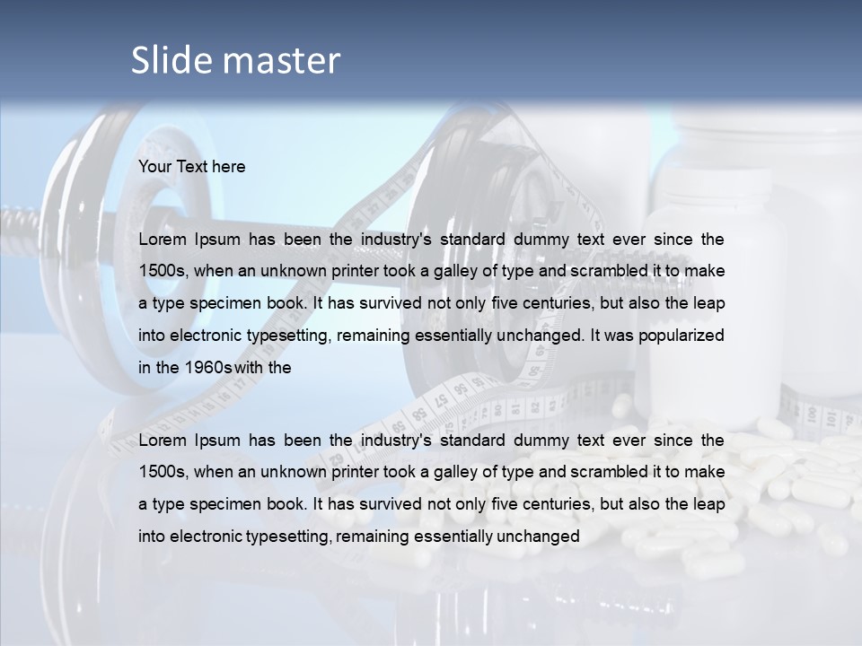 Set Fitness Pharmacy PowerPoint Template