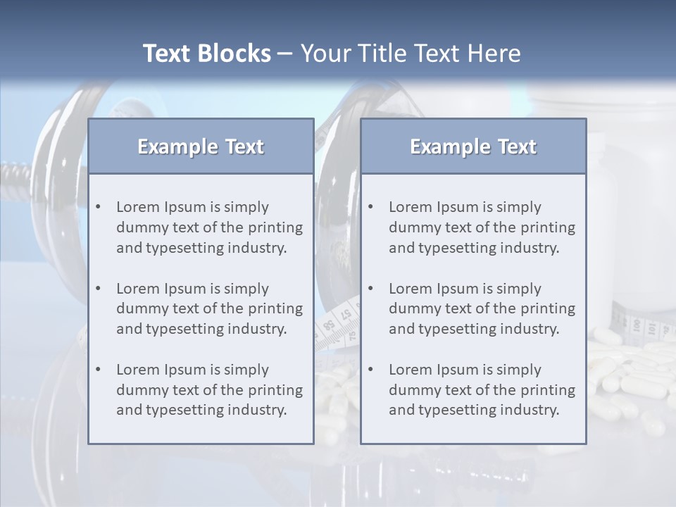 Set Fitness Pharmacy PowerPoint Template