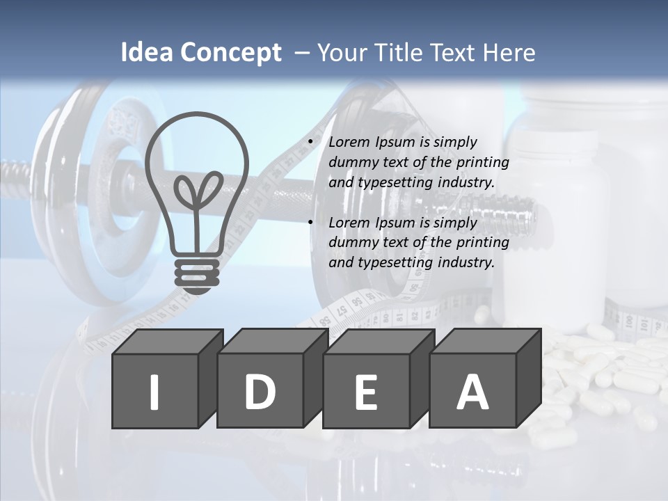 Set Fitness Pharmacy PowerPoint Template