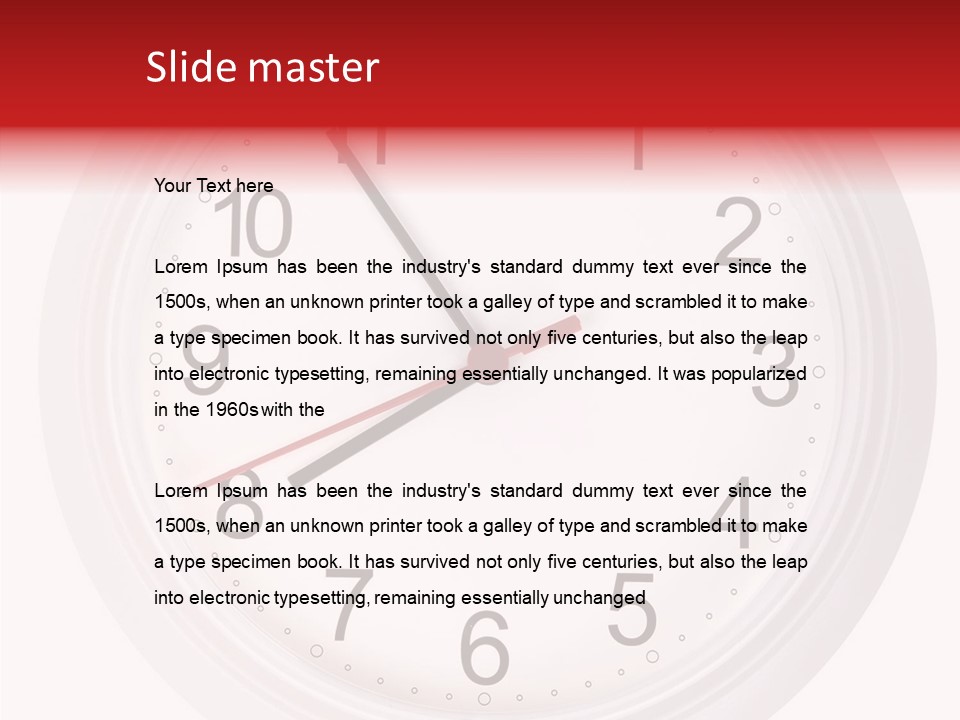 Eight Morning Time PowerPoint Template