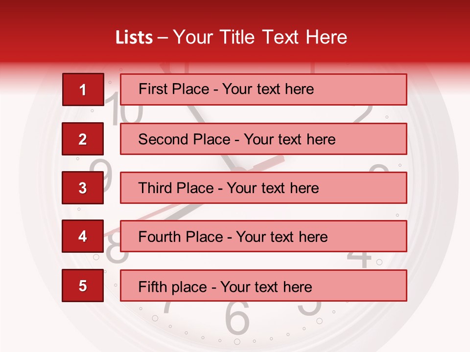 Eight Morning Time PowerPoint Template